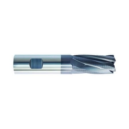 End Mill, Center Cutting Long Length Single End, Series 5971T, 1 Cutter Dia, 0025 Corner Radius,